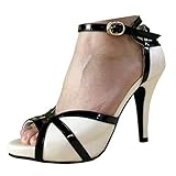 getmorebeauty Peep Toe Heels for Women Sexy Strappy High Heels Ankle Strap Heeled Sandals US10