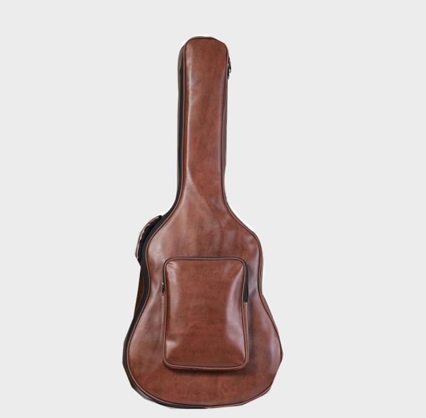 Luminexia Torba na gitarę akustyczną 100/102 cm, 1 kieszeń na gitarę wodoodporna, pogrubiona podkładka 15 mm, podwójny regulowany pasek na ramię, miękka torba na gitarę, tkanina PU, wodoodporna i