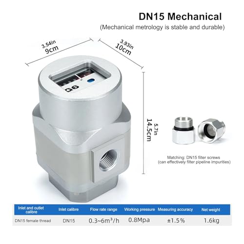 Débitmètre à ultrasons DN15 contre les pertes d'air comprimé