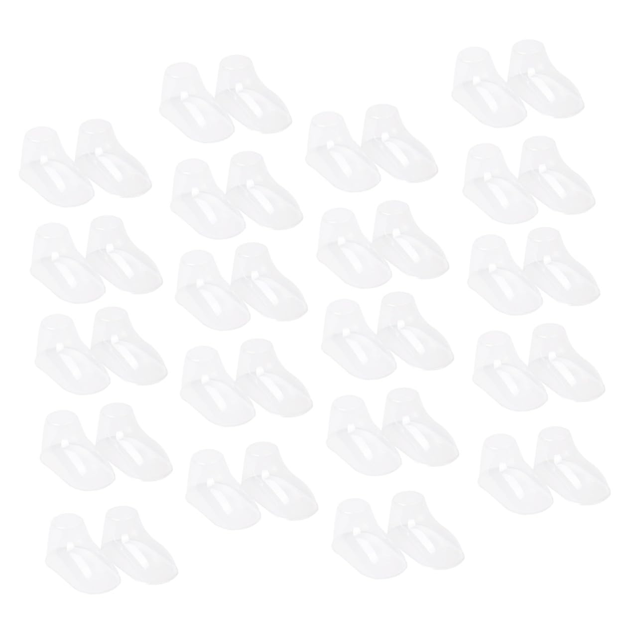 TOPBATHY 100 Stück Transparente Kinderschuhstützen aus Pvc für Babysocken und Kleinkinderschuhe Einfacher Sockenhalter zur Schuhverlängerung und Knittervermeidung