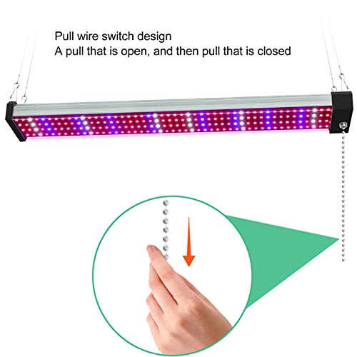 Lâmpada LED para Cultivo, Suspensa 192 LEDs Luz LED de Espectro Total para Plantas de Interior 100-2
