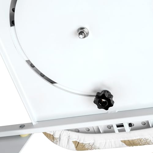 Emuca - Ironing board foldable to the wall, swivel 180º, Steel and Wood, White - Image 7