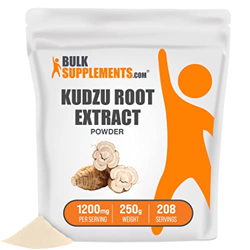 Bulksupplements.com Kudzu Root Extract Powder - Herbal Supplement Powder - Pure, Gluten Free - 1200Mg (1.2 G) Per Serving, 208 Servings (250 Grams - 8.8 Oz) #TOP6