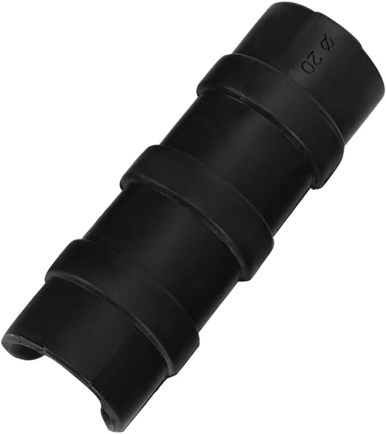 Acouto for 1/2 Inch Pvce Ewchshausps 50PCS Black Greenhouse Frame Pipe Tube and Film Clip Clamp Connector Kit Garden Tool (8cm)