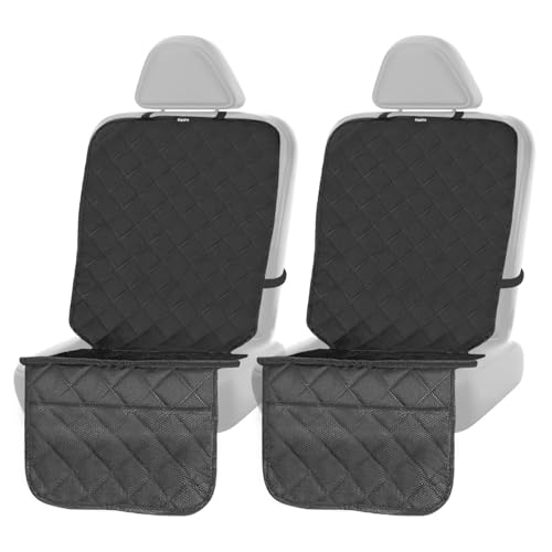 Hasiro ハイエース適合 シートカバー 運転席 助手席 車シート用カバー アルファード40系に適応 座席マット 前席用 収納ポケット付き 小物入れ 3重固定 取付け 2枚セット