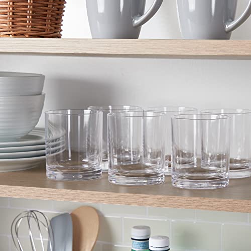 Us Acrylic Classic 12 Ounce Premium Quality Plastic Rocks Tumblers In Clear | Set Of 6 Drinking Cups | Reusable, Bpa-Free, Made In The Usa, Top-Rack Dishwasher Safe #TOP3
