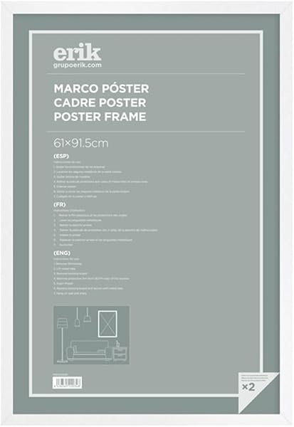 Grupo Erik Cornice Poster Bianco 61 x 91,5 cm