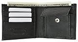 Kid's Leather Bifold Wallet with Coin Pouch and Card Slots