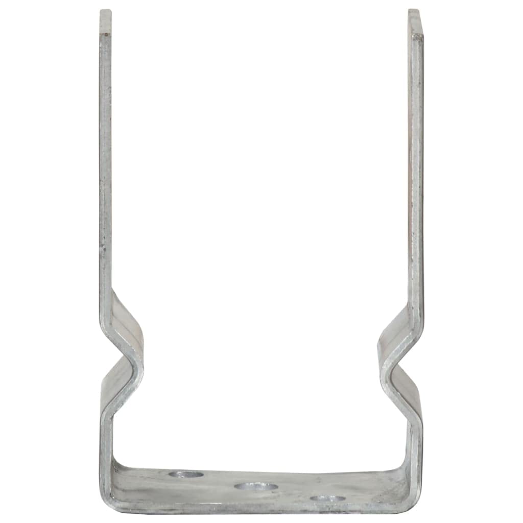 Pfostenträger 12er Set U-Form 9x6x15 cm feuerverzinkter Stahl Pfostenschuhe Bodenhülse für Gartenzäune Pfostenanker
