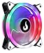 Computer Case Cooler Fan - Rise Mode USA - Galaxy Rainbow -120mm - Black