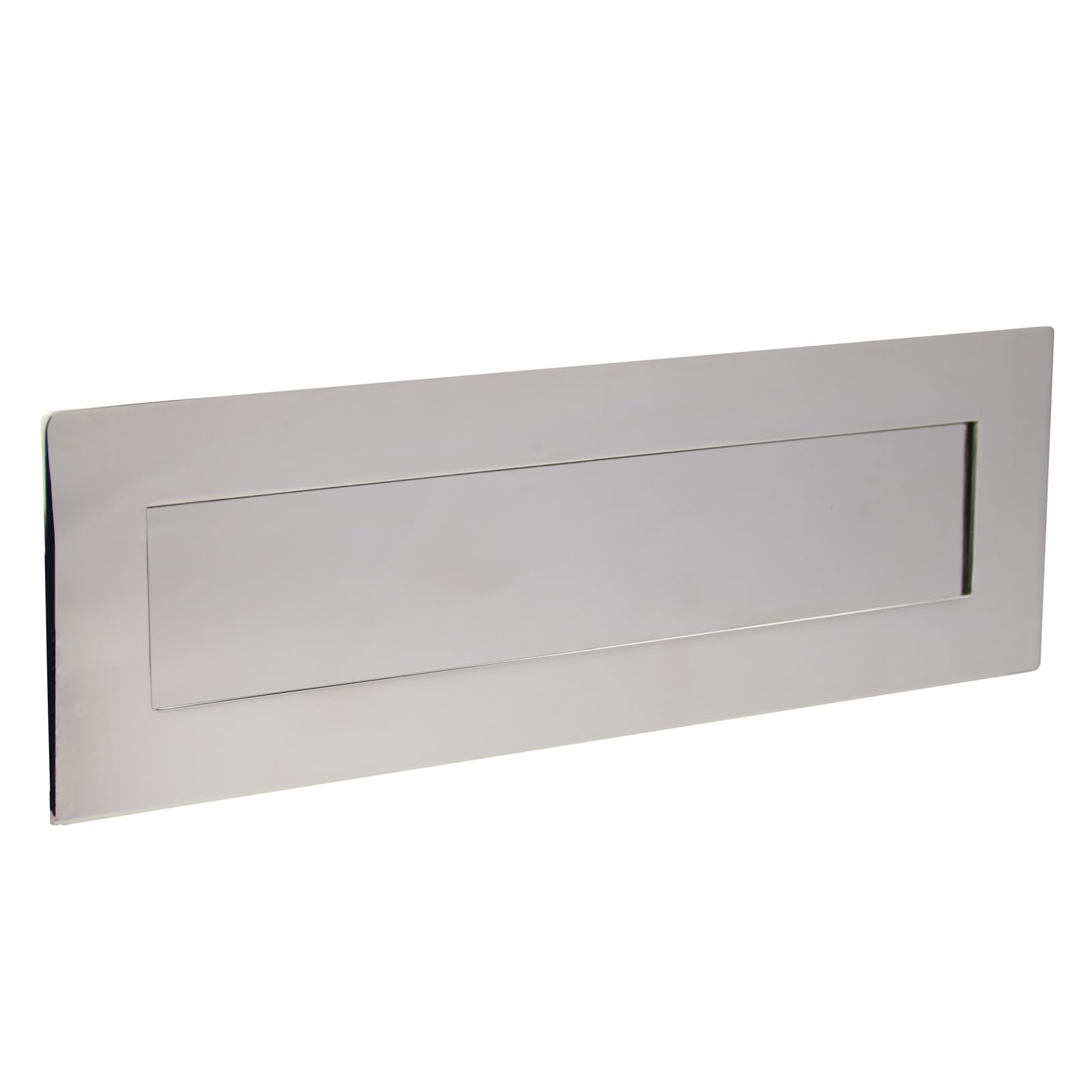 Polished Stainless Steel Front Door Letter Plate - 305mm x 102mm