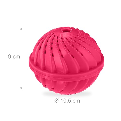 Boule de lavage lot de 4 rose pour machine à laver sans lessive - 5