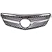 XLUCBS Rejillas Frontales de radiador Rejilla de radiador de Repuesto para Parachoques Delantero de Diamantes Negros y Plateados para Mercedes prefacelifted W212 S212 Clase E 2010-2013