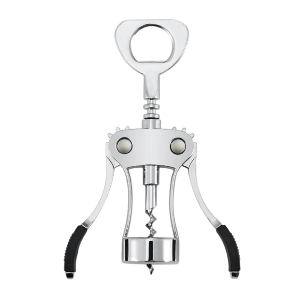 CTRLZS Wing Corkscrew Cork Remover Silver Wing Corkscrew Cork Remover Premium Red Wine Beer Bottle Opener, Reusable Wine Bottle Accessories