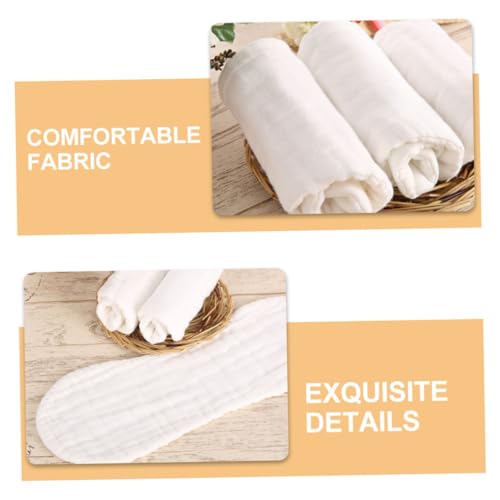 6pcs Cotton Muslin Burp Cloths Reusable Breathable Pee Pads for Newborns for Daily Use and Showers Soft Absorbent Diapers for Boys and Girls3