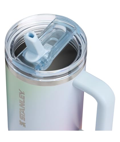 Image of STANLEY Quencher ProTour Flip Straw Tumbler with Leakproof Lid 40 oz | Built-In Straw & Handle | Cupholder Compatible for Travel | Insulated Stainless Steel Cup | BPA-Free | Sunrise Spiral