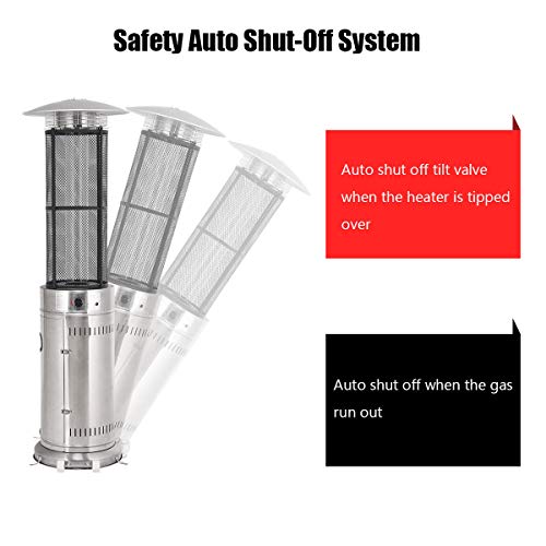 Giantex Outdoor Propane Patio Heaters FloorStanding Round W/Dancing