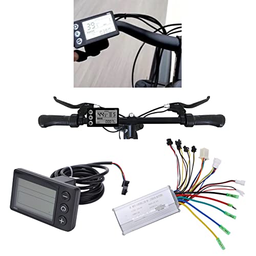 Mrisata Kit de conversão de bicicleta elétrica de 500 W, controlador de metal, visor LCD S866, para