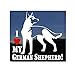I Love My German Shepherd Dog Vinyl Window Decal Sticker