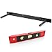 Floating Shelf Bracket Heavy Duty 24'' - Solid Steel Powder Coated Hidden Bracket For Wall Floating Shelves DIY Concealed Blind Support Great For Custom Wooden Storage Shelves 2'' Or Thicker