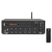 KEiiD Bluetooth (V5.0) Stereo Digital Amplifier Receiver RMS 2X 40W for Home Audio Passive Speakers System, Compact with FM Radio/USB/TF/ AUX/MP3/Mic, Remote Control Sleep Timer