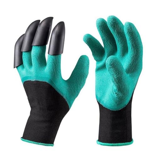 Luva Para Jardinagem Com Garras Cavar Jardim Protetora Par 2 2 Bo...