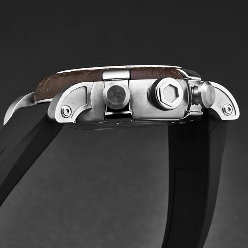 Romain Jerome Men's 'Titanic-DNA Chronograph Black Dial Black Rubber Strap Automatic Watch RJ.TI.CH.101.10 - Image 6