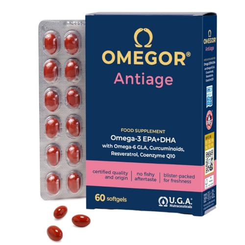 OMEGOR Antiage con Omega 3 e 6 - Integratore Pelle