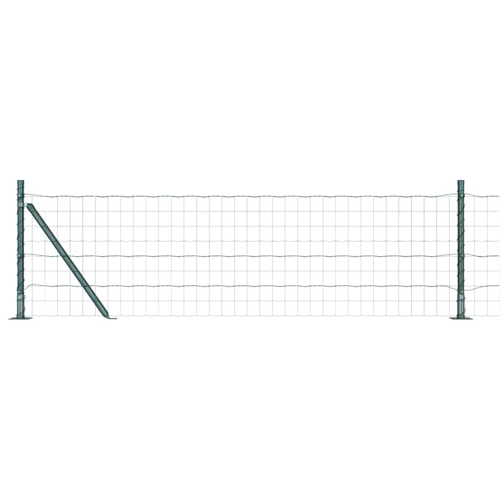 Green Steel PVC Fence Panel with Posts 0.6 x 10m Outdoor Garden Boundary Weather Resistant Modern Privacy Screen Decorative Enclosure Kit