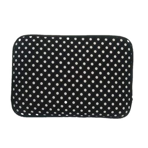 Capa de Notebook de 15,6 Polegadas Preta Estampada (Preta Bolinha Branca)