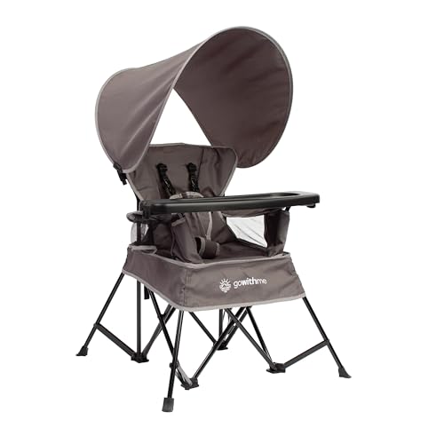 Image of Baby Delight Go with Me Jubilee Deluxe Portable Chair | Indoor and Outdoor | Sun Canopy | Grey