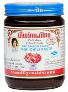 Thai Chili Paste Maepranom 57 Grams Sauce Thai. (Free A Gift Wooden Key Chain Pencil Handmade)