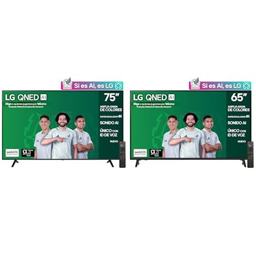 LG Pantalla 75" QNED AI QNED73 4K Smart TV webOS 2025 + 65"