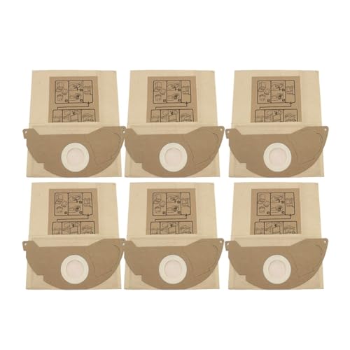 �|���@�p�y�[�p�[�_�X�g�o�b�O�t�B���^�[�o�b�O�AKarcher SE 5.100 SE 6.100 2501 2601 3001 A 2120 NT 181 Pro SE2001 SE3001�ɑΉ�(6PCS)