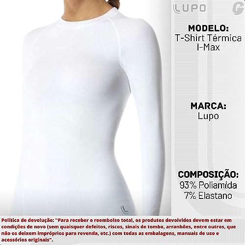 Camiseta,Térmica,Lupo,feminino,Branca ,M