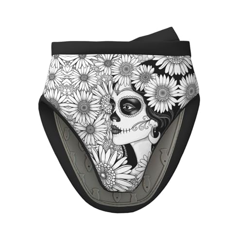 Mini guantes de horno de silicona, diseño de calavera de azúcar floral, resistentes al calor, soportes para ollas para cocina y hornear, bonitos guantes de horno