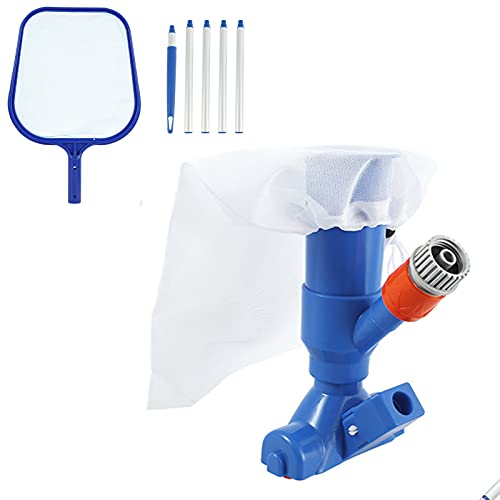 Kit de nettoyage de piscine avec tête d'aspiration portable et gants