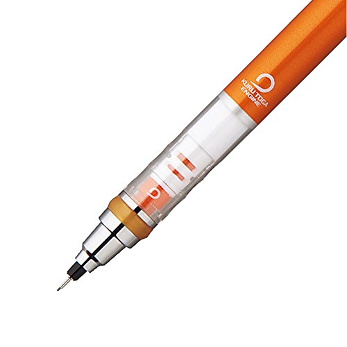 Image of Uni Kurutoga Mechanical Pencil Standard, 0.5mm, Orange (M54501P.4)