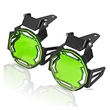 Comodo: protezione per fari per motociclette, protezione con un design semplice e moderno, non interferisce con l'illuminazione dei fari, facendoti sentire a tuo agio. Dona un aspetto diverso al veicolo sostituendo la vecchia e usurata copertura della lente del faro.