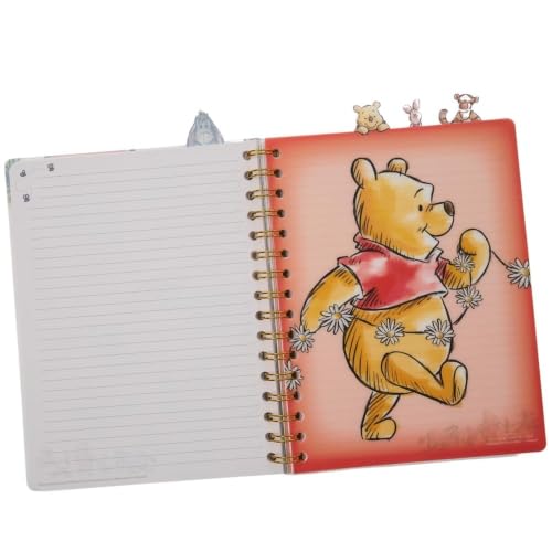 Winnie l'ourson carnet de notes blanc à onglets cahier Disney ligné 20x17cm