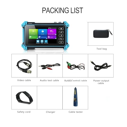 CCTV Tester IPC5200 Full HD con soporte para cámaras analógicas e IP 7