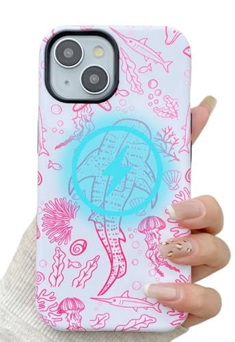 Coque iPhone 15 MagSafe rose idée cadeau anniversaire fille