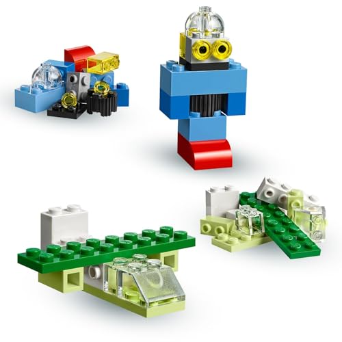 Classic Valigetta Creativa, Contenitore Mattoncini Colorati con Macchina Giocattolo, Nave, Casa, Castello e Animali da Costruire, Giochi per l'Apprendimento per Bambini e Bambine da 4 Anni 10713 - Lego - Immagine 3