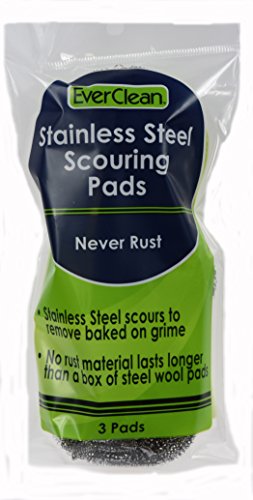 Everclean 6226.0 Stainless Steel Scouring Pads (Pack of 3)