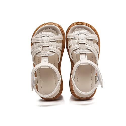 Image of Komfyea Girl Summer Cute Wrap Toe Toddler Soft Flower Flat Beach Sandal Shoes