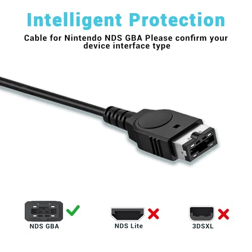 Image of Charger for Gameboy Advance sp, GBA SP Charger Cable Cord for Nintendo DS Original Console(NDS) /Game Boy Advance SP