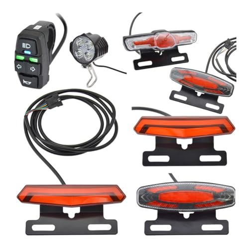 Accessoire feu vélo complet avec klaxon et commande de phare intégrée - 2