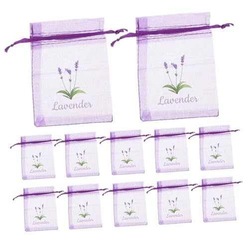 BATHVEVE 20Piezas Bolsitas de Vacías de Lavanda de Bolsa de Organza con Cordón para Almacenamiento de Especias Perfumes y Accesorios Opción de Elegante