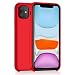 Produktbild AHABIPERS Hülle für iPhone 11 Liquid Silikon HandyHülle, Cover Case Schutzhülle Kratzfeste mit Stoßfeste Hülle mit Weichem Mikrofasertuchkissen für 6.1 Zoll iPhone 11 -Rot