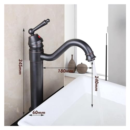 Robinet mitigeur d'évier de lavabo mélangeur d'eau à poignée unique - 5
